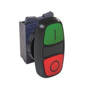 BOTON PULSADOR DOBLE,VERDE-ROJO IP66