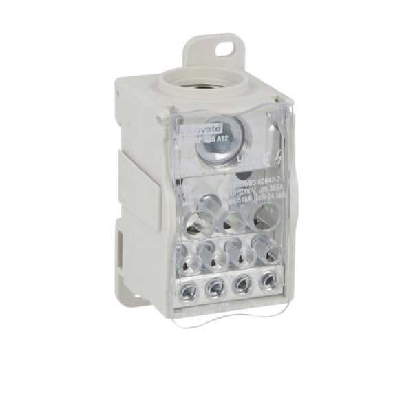 BLOCK DE DISTRIBUCION 1P 335A 12 TERM. LOVATO