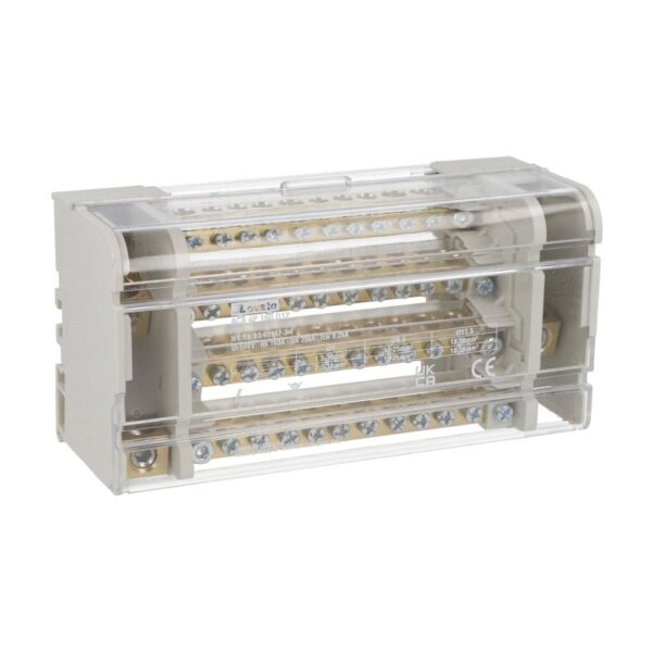 BLOCK DE DISTRIBUCION 4P 160A 12 TERM. LOVATO