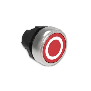 BOTON PULSADOR COLOR ROJO C/SIMBOLO LOVATO