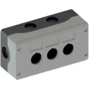 EST DE MANDO TAPA GRIS 3 PERFORACIONES IP66 WEG